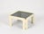 White Square Coffee Table with Smoked Glass by Carlo Scarpa for Afra & Tobia Scarpa, Italy, 1960s For Sale - Image 3 of 12