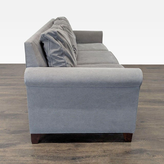 Pottery Barn Pottery Barn Cameron 3-Seat Gray Sofa - Comfortable and Stylish For Sale - Image 4 of 8