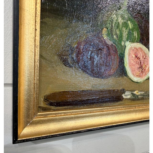 Oil Still Life of Fig For Sale - Image 4 of 7