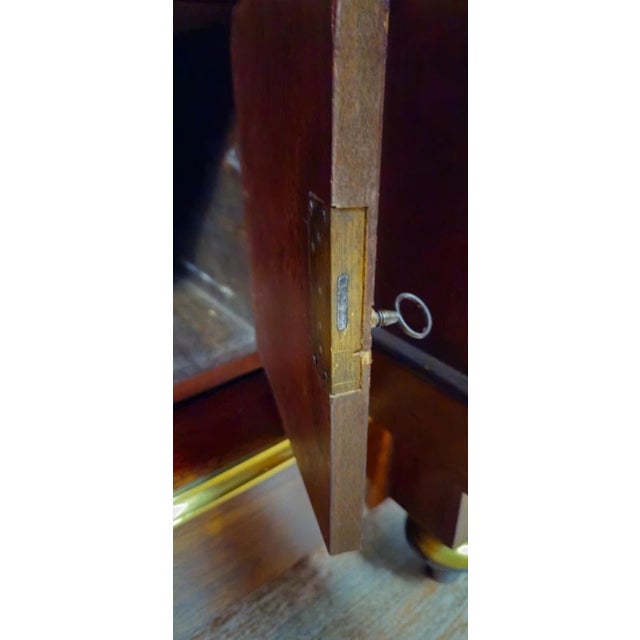 Parisian Buffet in Mahogany and Gilt Brass with Marble Top For Sale - Image 11 of 15