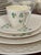 Vintage Belleek Irish porcelain 20-piece dinnerware service for four, featuring the classic Basketweave Shamrock pattern...