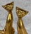 Metal Mid-Century Brass Siamese Cat Sculpture - A Pair For Sale - Image 7 of 8