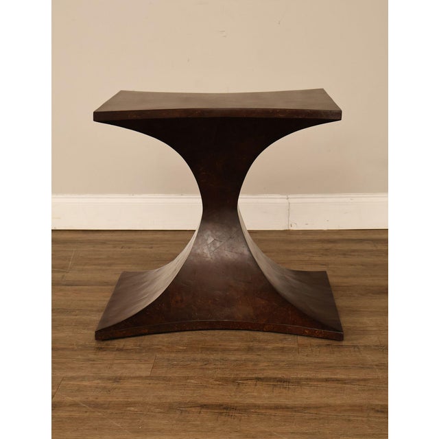 Sculptural Pair Of Coconut Shell Veneer Side Tables For Sale - Image 17 of 18
