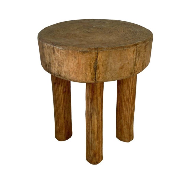 African Vintage Carved Wood Milk Stool Hehe Gogo People Tanzania 13" H For Sale - Image 4 of 5