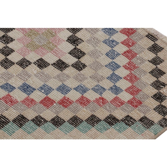 Rug & Kilim Vintage Zeki Müren Runner Rug, With Geometric Patterns, From Rug & Kilim For Sale - Image 4 of 7