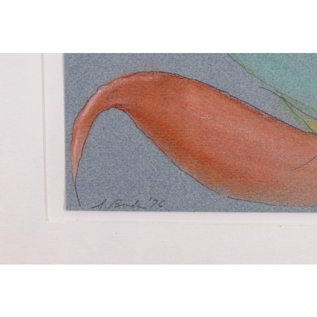 A modernist crayon, pastel, and pencil drawing on paper titled “Bouquets Spawning Intruders” by Stanley Boxer. Hand signed...