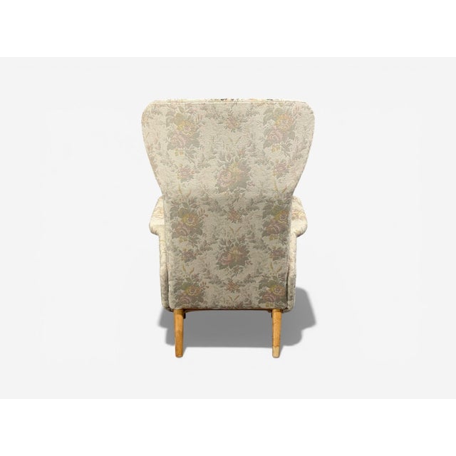 Carl Gustaf Hiort Af Ornäs, Armchair, Fabric, Lacquered Wood, Finland, 1940s For Sale - Image 10 of 10