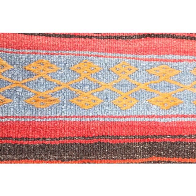 Tribal Vintage Handwoven Kilim Rug - 9'3x5'1 For Sale - Image 9 of 13