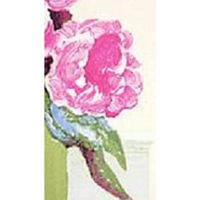 A lovely lithograph by French artist Roger Muh. Roger Muhl (French, 1929-2008) Pivoines Lithograph 23.5 x 19.5 inches...