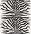Sample - The House of Scalamandré Zebra Fabric, Black For Sale