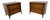 Mid-Century Modern Walnut 2-Drawer Nightstands - Set of 2 - Refinished! For Sale