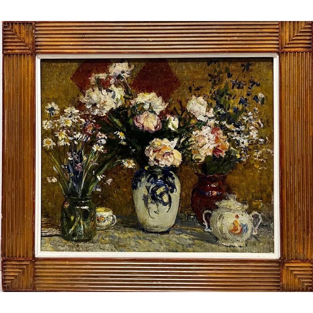 Nikolai Tolkounov, Fiori, Oil Painting, 1970s, Framed For Sale - Image 10 of 10