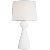Contemporary AERIN By Visual Comfort Studio Constance Table Lamp in Textured White For Sale - Image 3 of 3