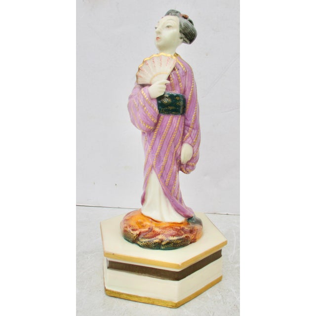 Japanese 19th Century Royal Worcester Geisha Dated 1874 For Sale - Image 3 of 10
