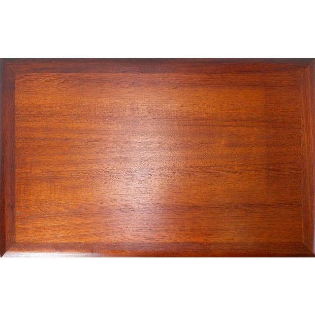 Johannes Andersen Mid-Century Scandinavian Modern Teak Sewing Basket End Table by Johannes Andersen For Sale - Image 4 of 15