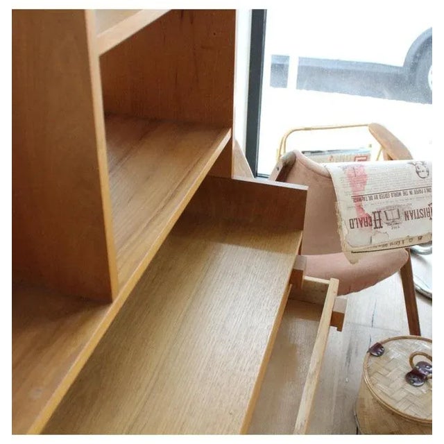 Brown Northern European Bookcase with Drawer, 1960s For Sale - Image 8 of 12