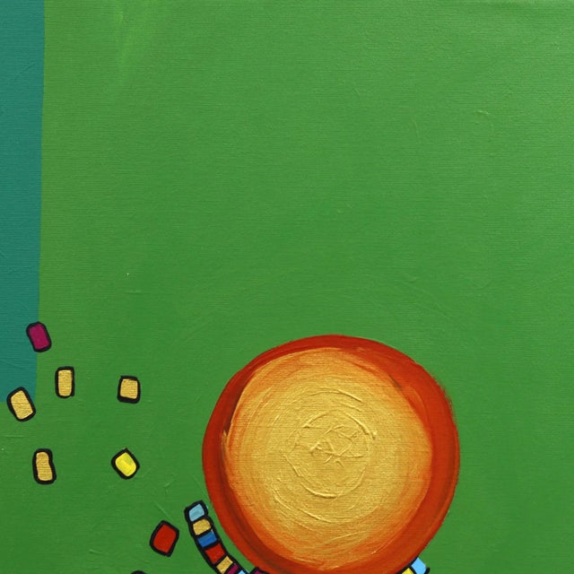 Abstract "New and Groovy" Original Artwork by Valerie Etitinwo For Sale - Image 3 of 8