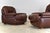 1970s Post Modern Italian Leather Lounge Chairs – A Pair For Sale - Image 4 of 12