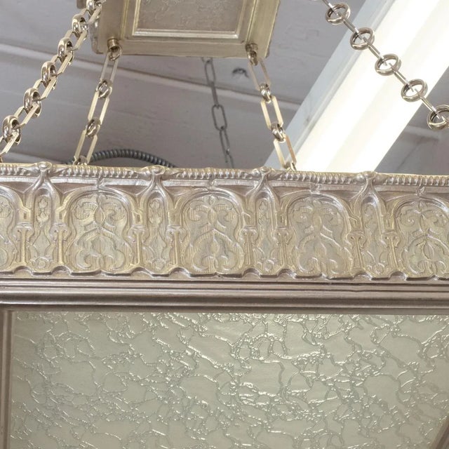 Giltwood Two-Tier Pendant by Carlos Villegas For Sale In New York - Image 6 of 9