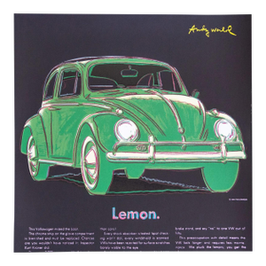 1986 Carnegie Museum of Art After Andy Warhol "Vw Lemon" Lithograph