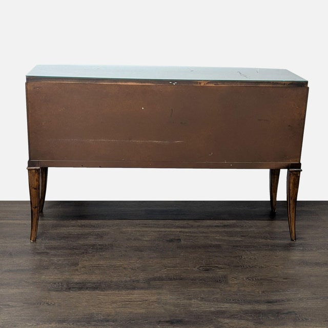 Thomasville Bow Front Burl Veneer Sideboard Buffet For Sale In San Francisco - Image 6 of 11