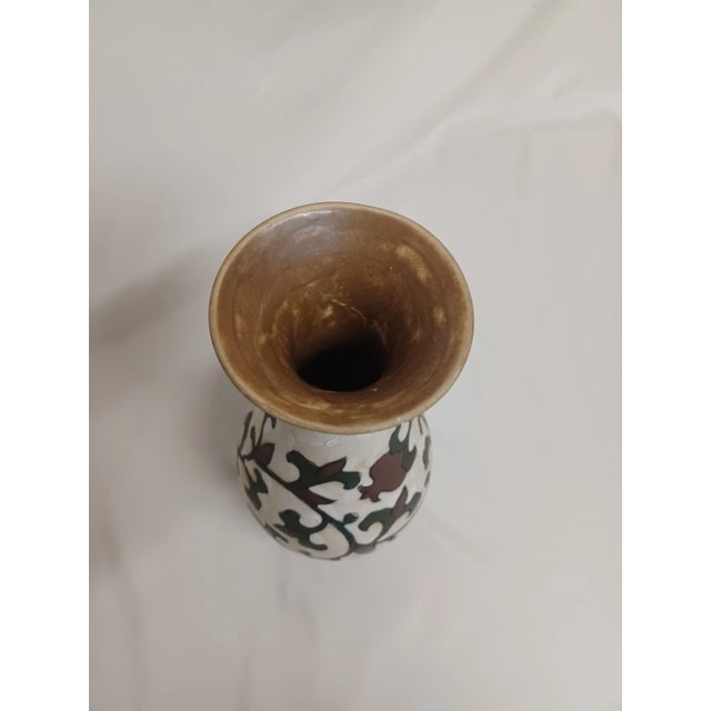 1990s Vintage Asian Painted Vase For Sale - Image 5 of 8