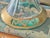 Transparent Early 20th Century Blown Glass Candlestick Lamp With Gold Gilt Base - Rewired For Sale - Image 8 of 11