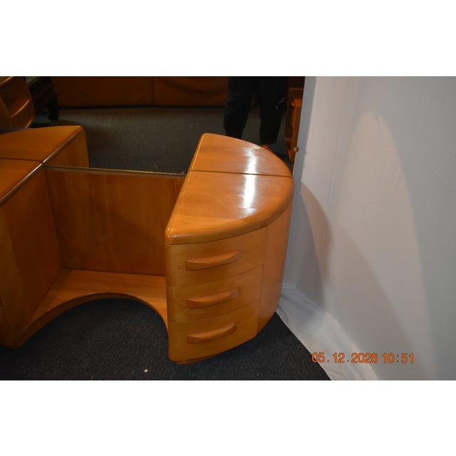 1950s Heyward Wakefield - Sculputra Line Vanity For Sale - Image 4 of 4