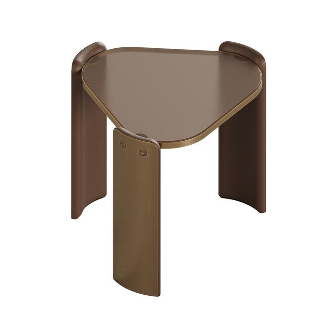Metal Henley Side Table by Wood Tailors Club For Sale - Image 7 of 12