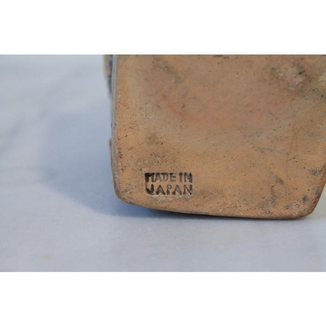 Vintage Japanese Pottery Vase W/ Floral Motif For Sale - Image 10 of 10