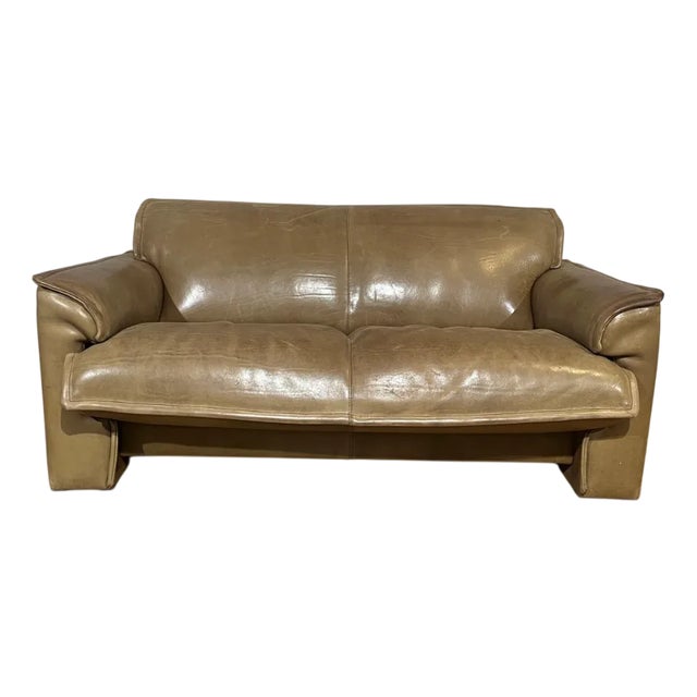 Vintage 760 Bulli 2-Seater Sofa in Leather from Leolux, 1980s For Sale