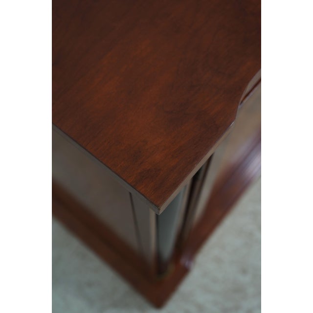 Brown Ethan Allen French Empire Cherry Sideboard For Sale - Image 8 of 18