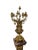 French 21st Century French Style Marble Pedestal and Candelabra With Brass Accents - 2 Pieces For Sale - Image 3 of 10