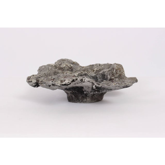 Paul Evans Circa 1960 Paul Evans Freeform Cast Aluminum "Crater" Dish For Sale - Image 4 of 11