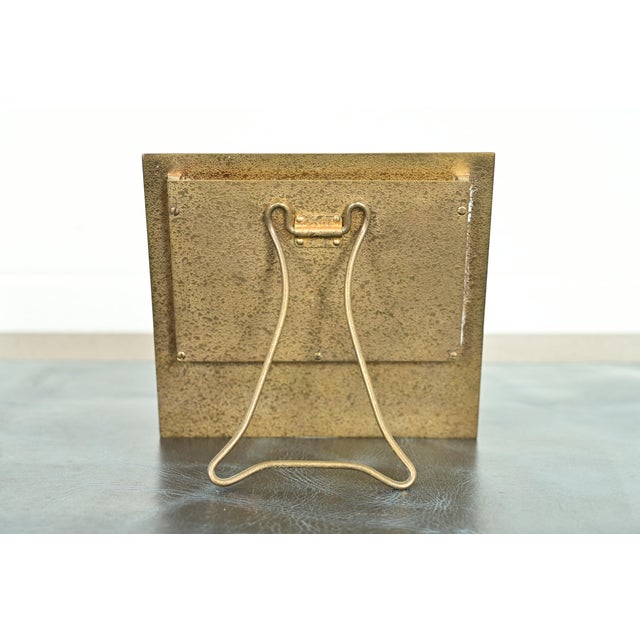 Bronze Tiffany Studios New York Adam Pattern Bronze Doré Desk Calendar Frame or Picture Frame For Sale - Image 8 of 11