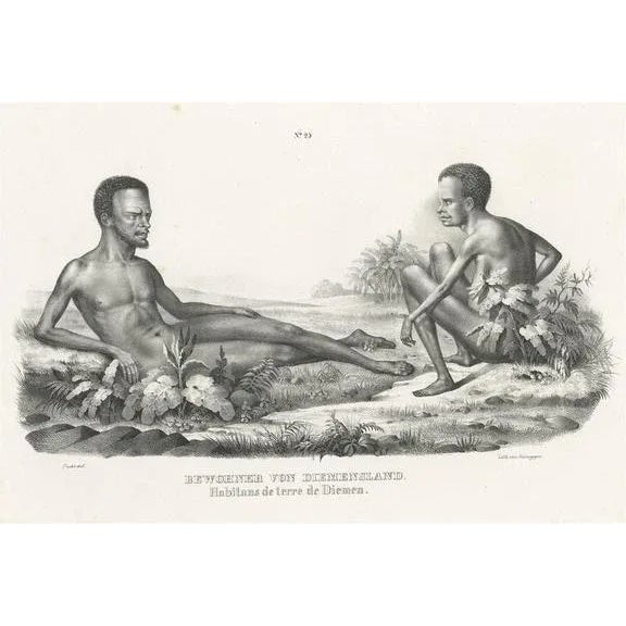 Inhabitants of Van Diemens Land, 1845, Paper For Sale - Image 8 of 8