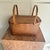 Brown Mid 20th Century Slatted Top Wooden and Wicker Picnic Basket For Sale - Image 8 of 8