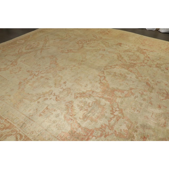 Late 19th Century Late 19th Century Zabihi Collection Lage Square Ziegler Sultanabad Rug - 13'5" x 14'8" For Sale - Image 5 of 12
