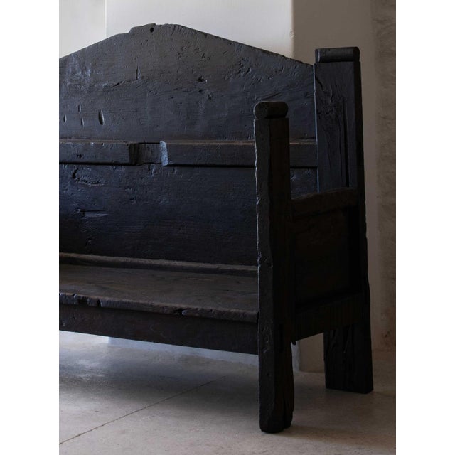Large Folk Art Bench, 18th Century For Sale - Image 17 of 18