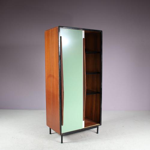 A fantastic wardrobe designed by Willy Van Der Meeren, manufactured by Tubax in Belgium in 1952. This eye-catching, rare...