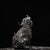 Late 20th Century Vintage Gilt Bronze Guardian Lion Figure – "Wangtianhou" Roaring Beast Statue For Sale - Image 5 of 9