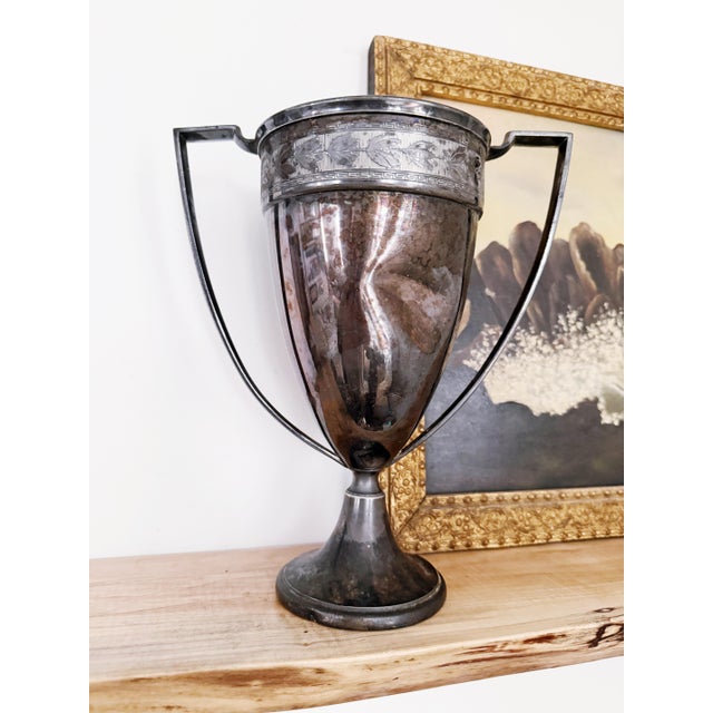 1920s 1924 Silver Plated Greenwich Village 2nd Prize Foxtrot Trophy For Sale - Image 5 of 5
