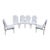 Mid-Century Modern Cal-Style Furniture Mfg. Chrome High Back Dining Chairs – Set of 6 For Sale