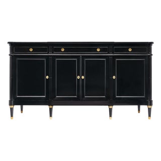 Ebonized Louis XVI Antique French Buffet For Sale