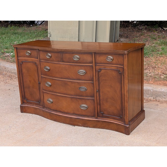 Drexel Mahogany Buffet - 1980s Traditional Sideboard and Credenza For Sale - Image 10 of 10