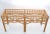 Bohemian Style Handcrafted Bent Bamboo & Rattan Console Table With Glass Top For Sale - Image 11 of 13
