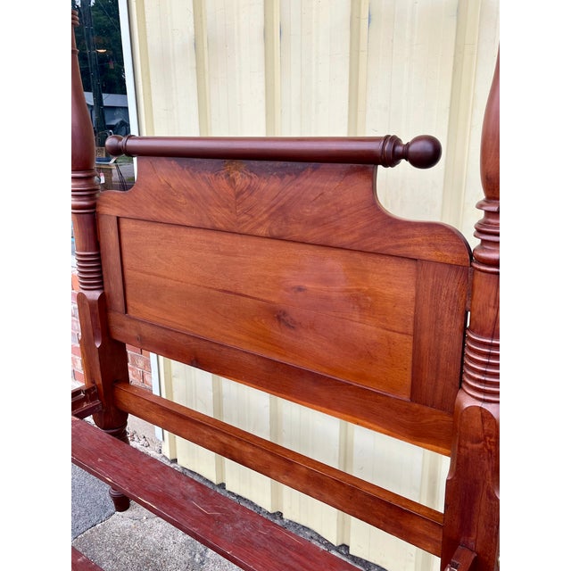 Late 19th Century Antique 19th Century American Classical Full Tester Poster Bed For Sale - Image 5 of 18