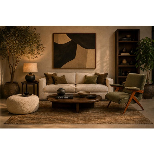 Textile José Zanine Caldas “Z” Armchair in Pau Marfim and Olive Mohair, Brazil, 1950s For Sale - Image 7 of 16