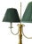 1980s Monumental Vintage Brass Bouillotte Table Lamp With Custom Hunter Green Pleated Shades — Ralph Lauren / Visual Comfort For Sale - Image 5 of 15