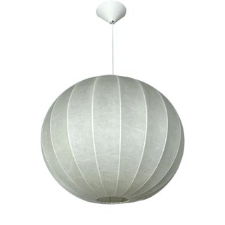 Large Vintage Cocoon Pendant Light from Goldkant Leuchten, 1960s For Sale